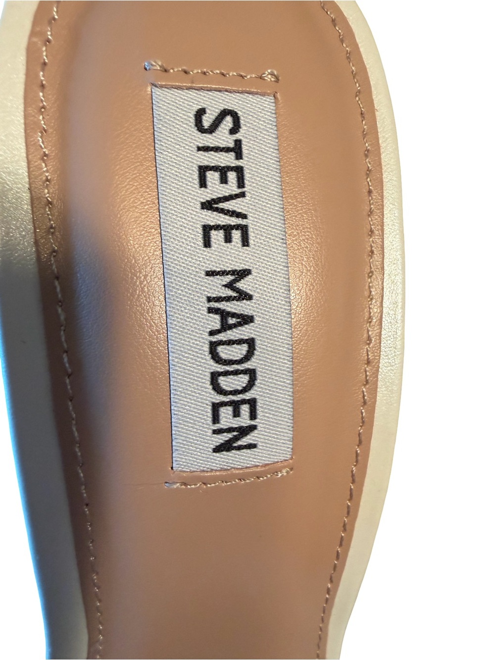 Steve Madden NWT Sz 7.5 Stunning Ivory Braided Beaded Stiletto Mules (SH383) - Picture 9 of 12